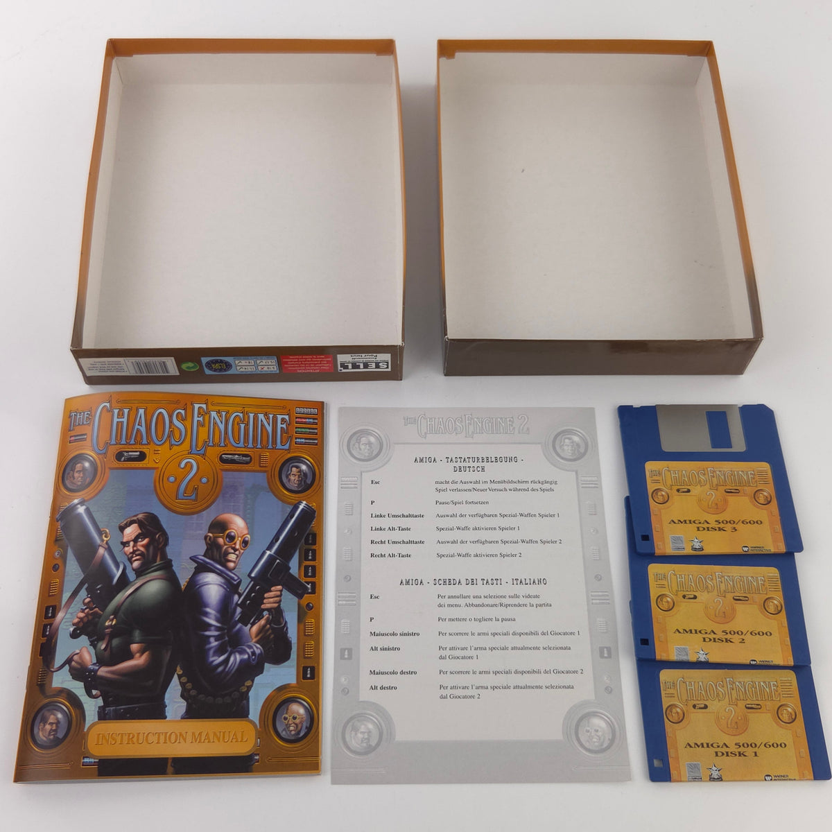 Commodore Amiga Spiel The Chaos Engine 2 Big Box OVP PAL