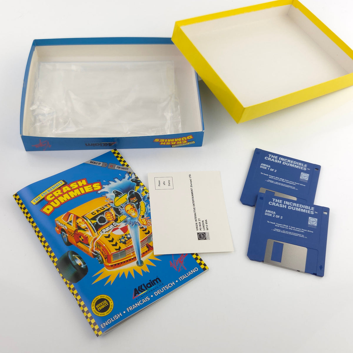 Amiga Spiel The Incredible Crash Dummies Big Box OVP PAL