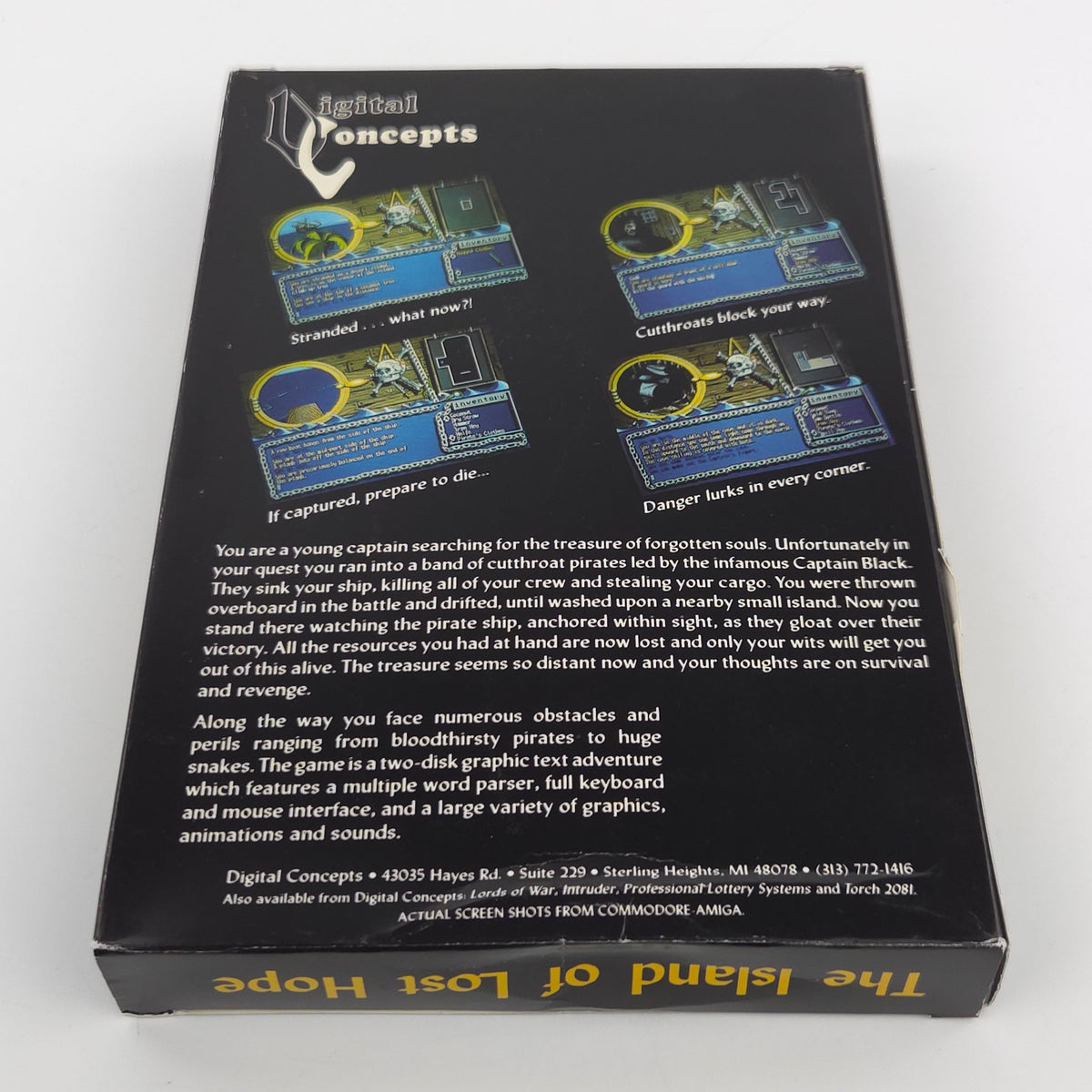 Amiga Spiel Island of Lost Hope Big Box OVP PAL CBM Disk