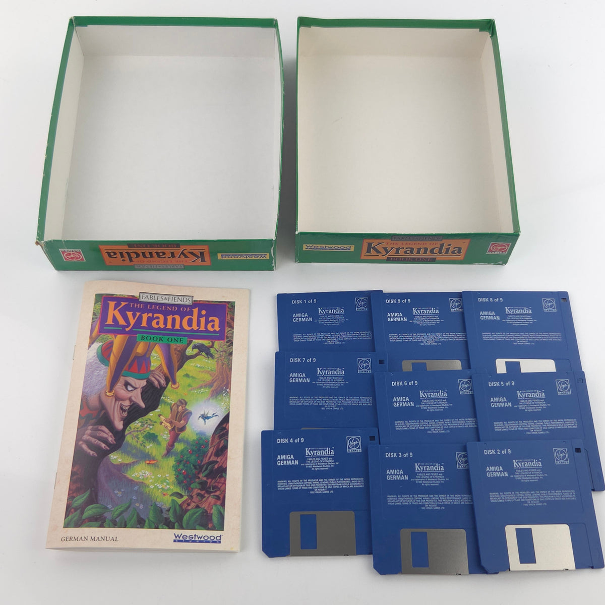 Amiga Spiel Legend of Kyrandia Book One Big Box OVP PAL