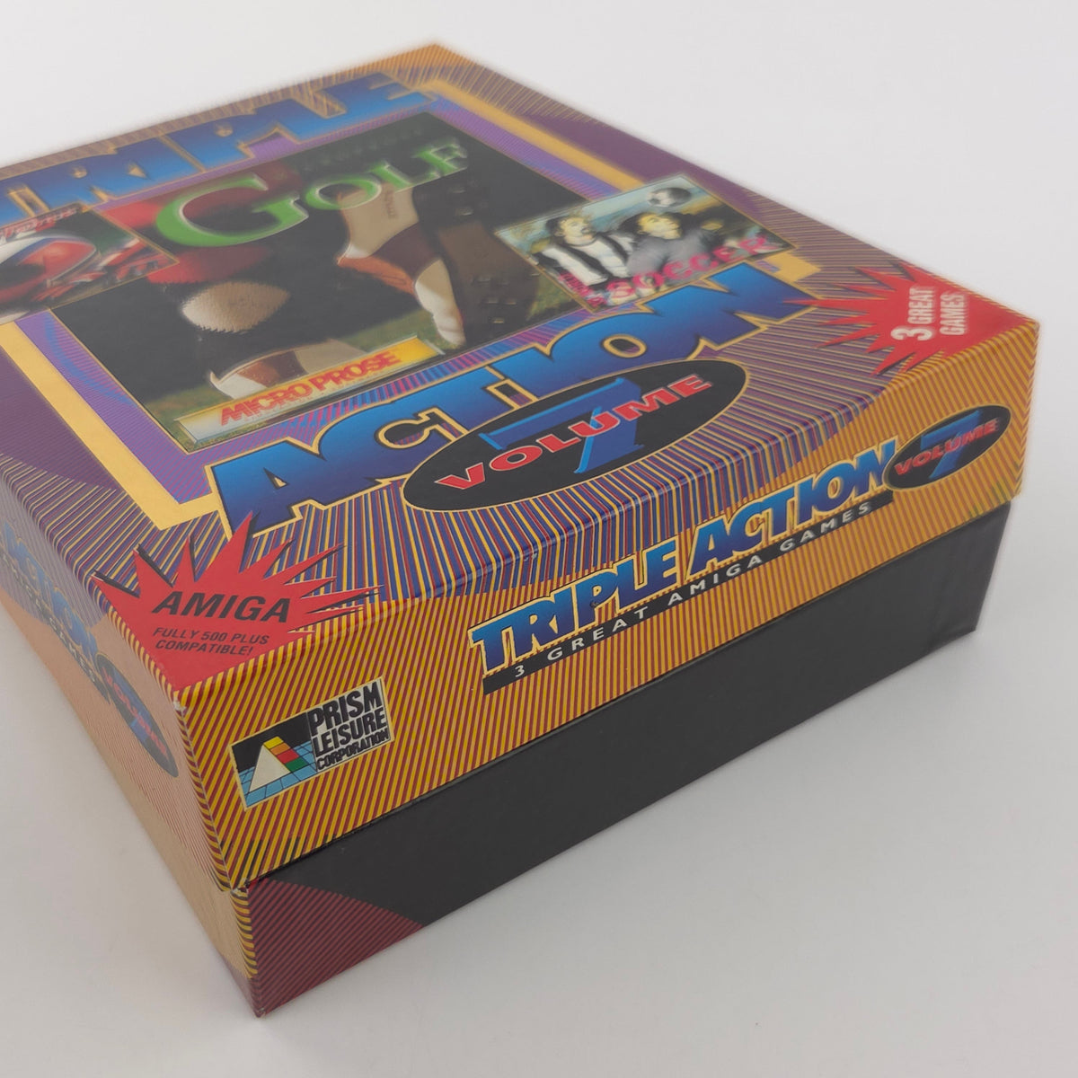 Commodore Amiga Spiel Triple Golf Action 7 Big Box OVP