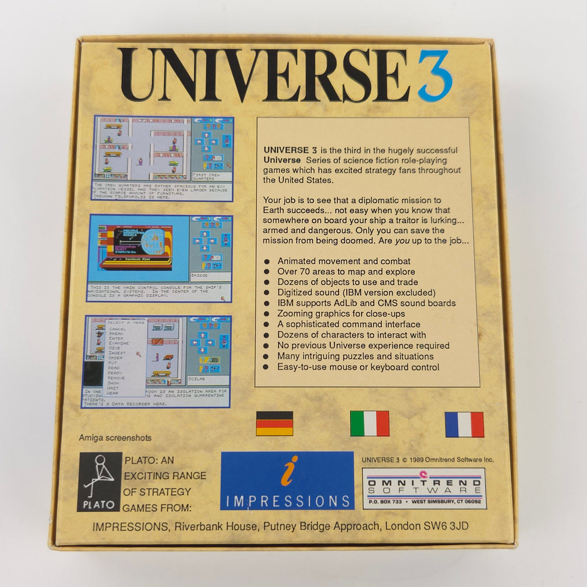 Commodore Amiga Spiel – Universe 3 (OVP PAL)