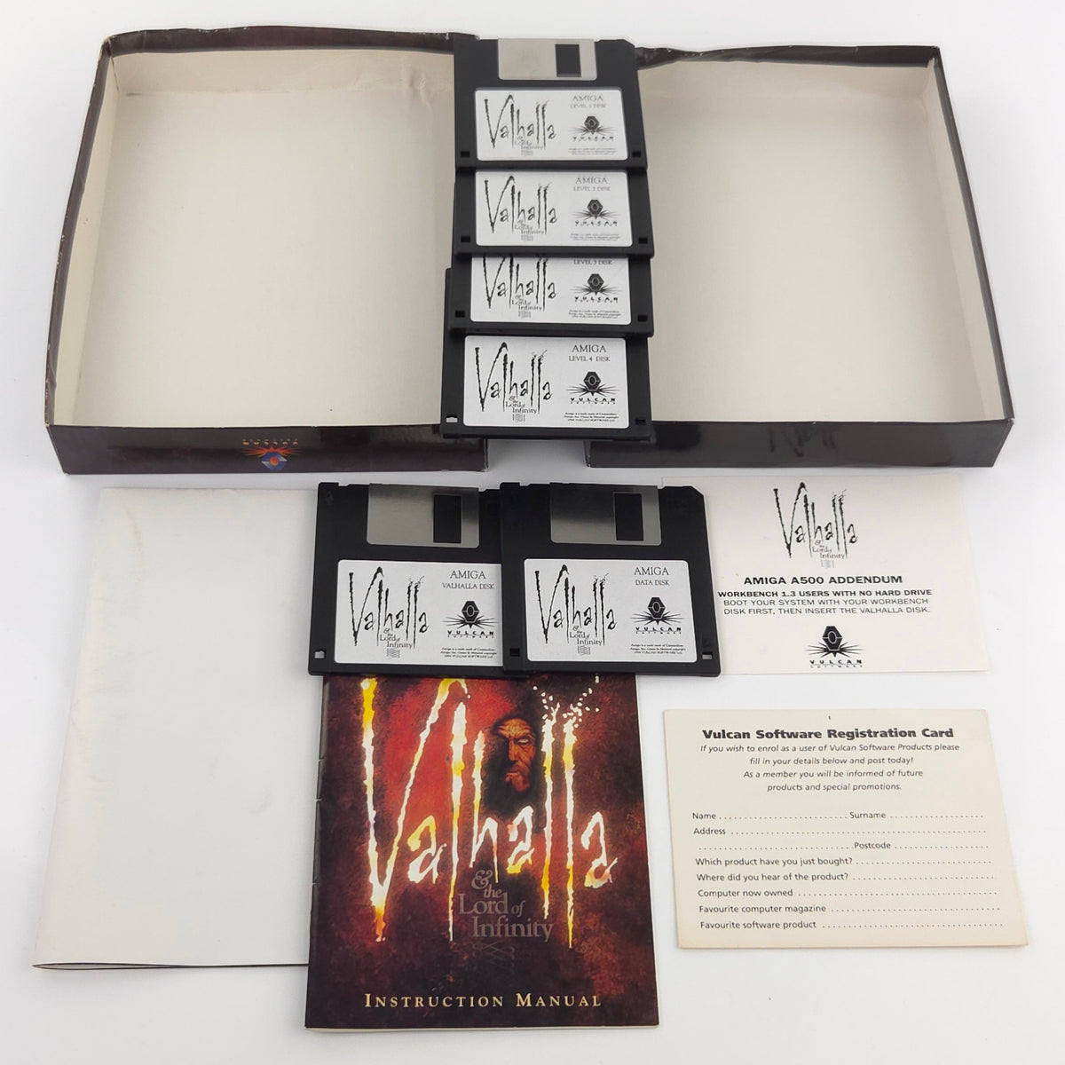 Amiga Spiel Valhalla and the Lord of Infinity Big Box OVP