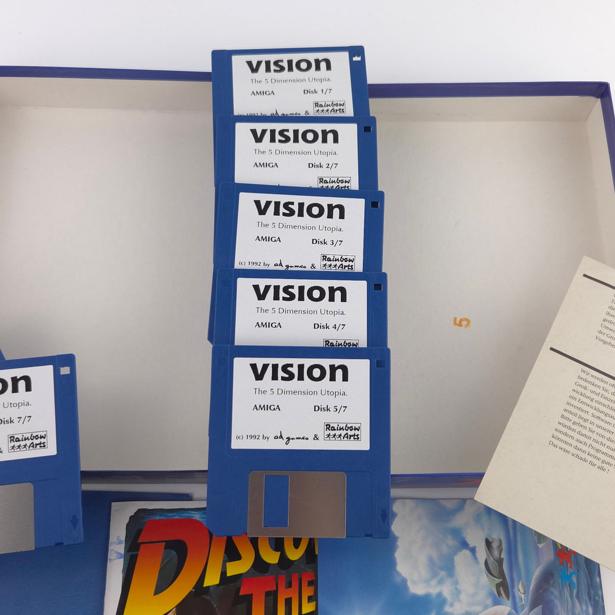 Commodore Amiga Spiel Vision The 5 Dimension Utopia OVP