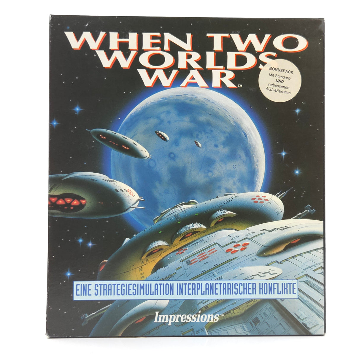 Amiga Spiel When Two Worlds War Big Box OVP PAL CBM DISK
