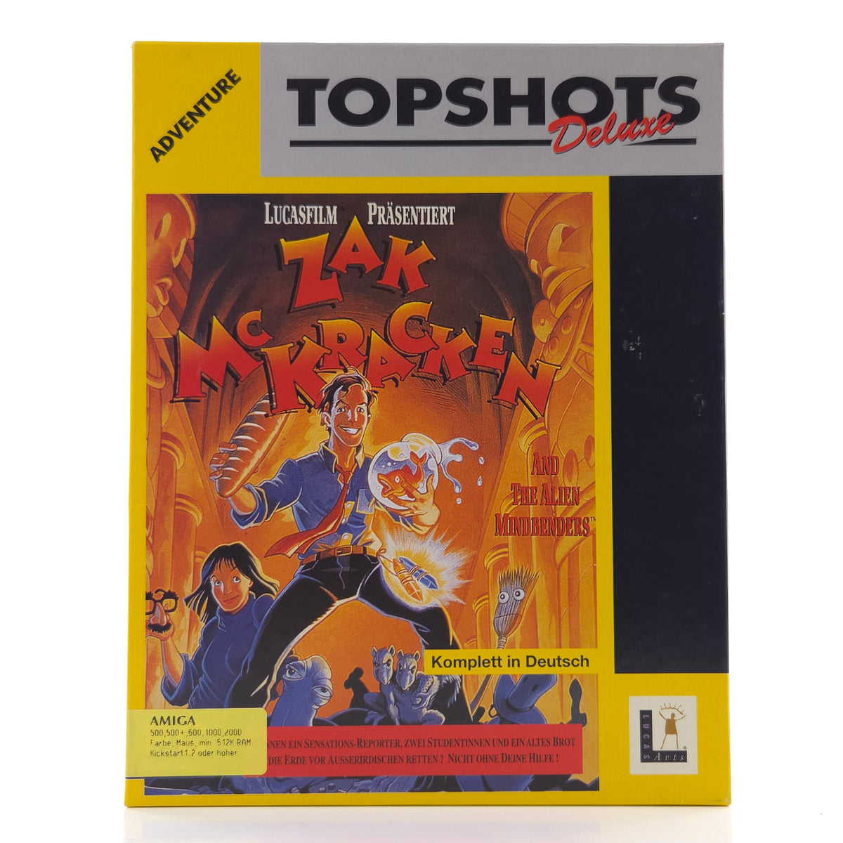 Amiga Spiel Zak McKracken Big Box OVP Topshots Deluxe PAL