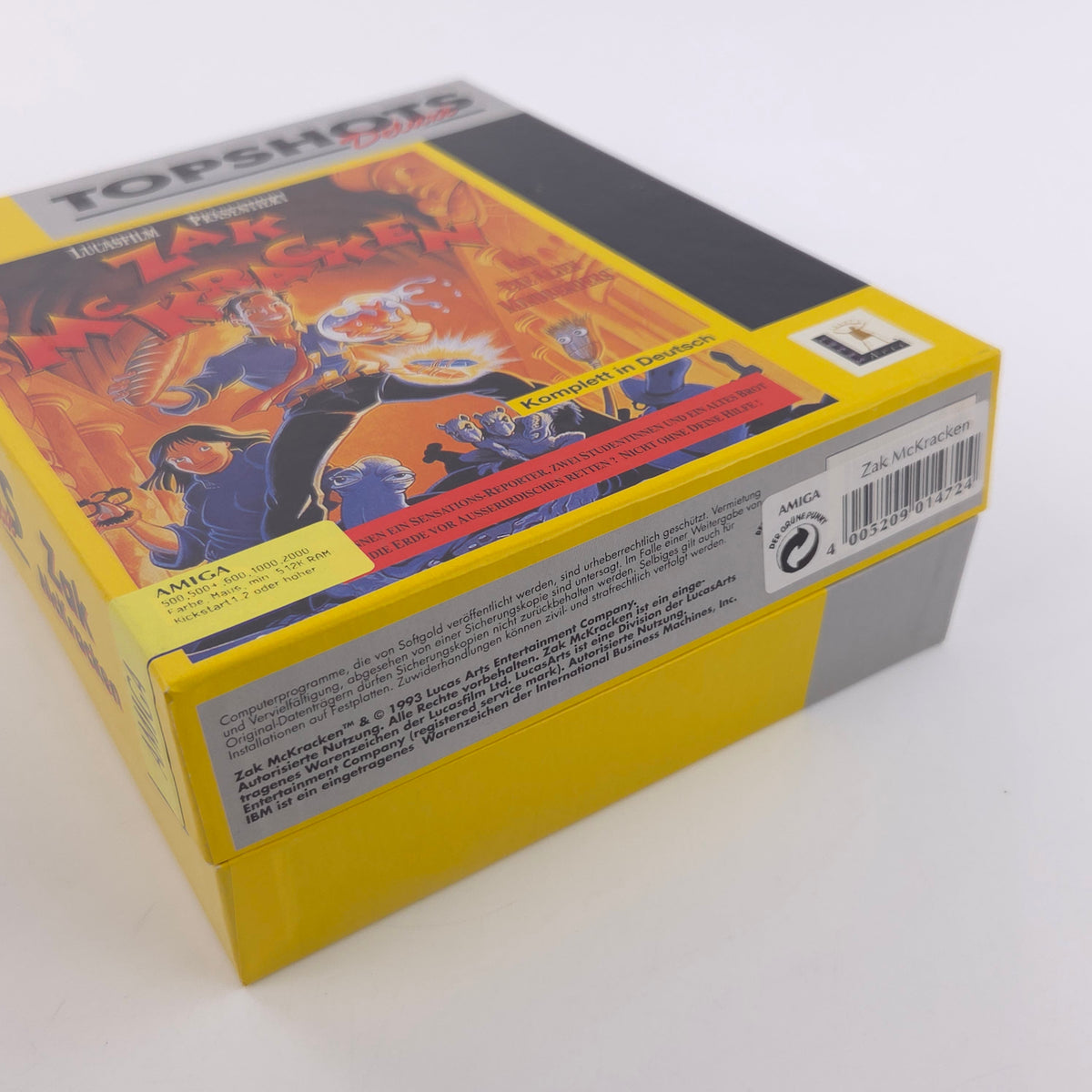 Amiga Spiel Zak McKracken Big Box OVP Topshots Deluxe PAL