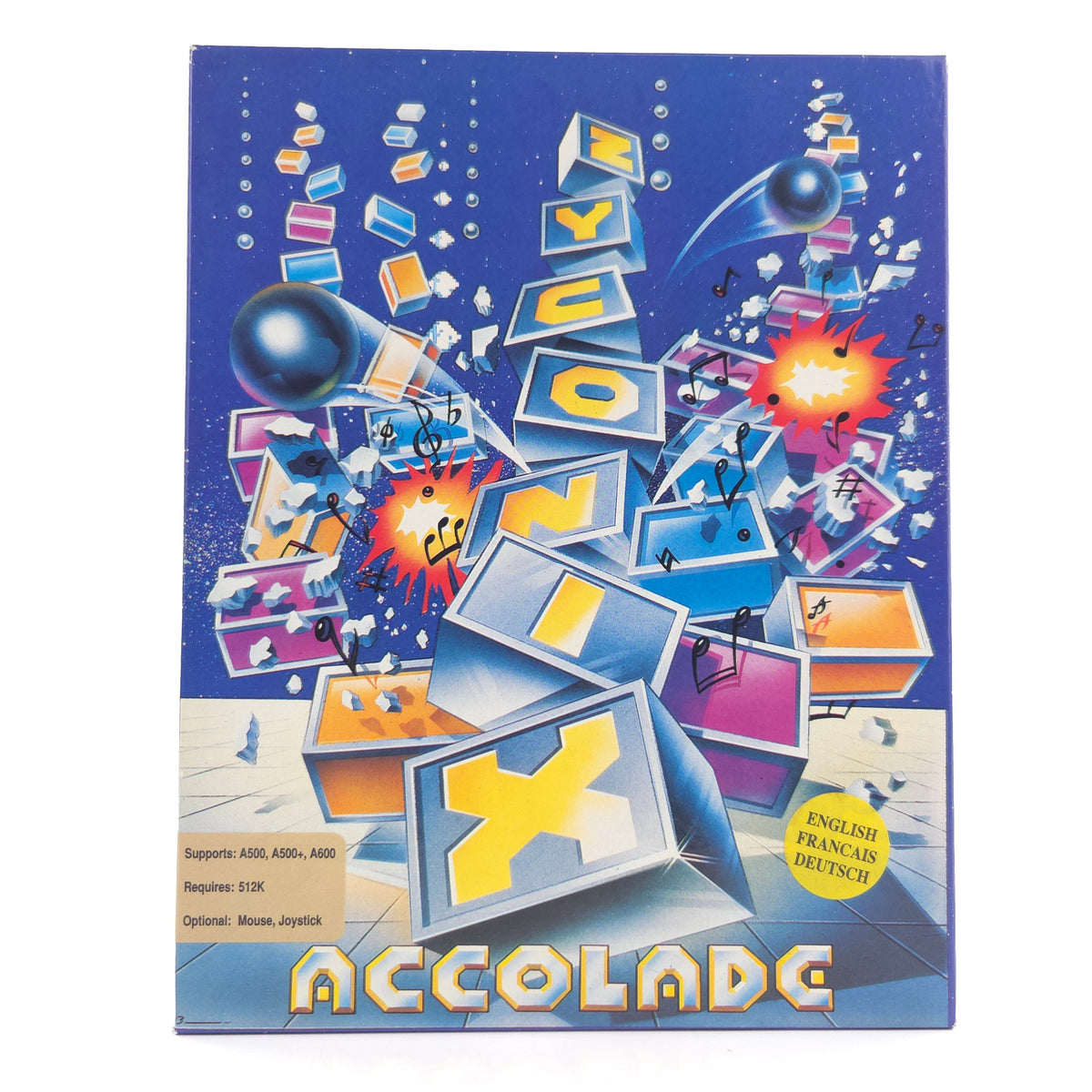 Amiga Spiel Zyconix Big Box OVP PAL Diskette Accolade