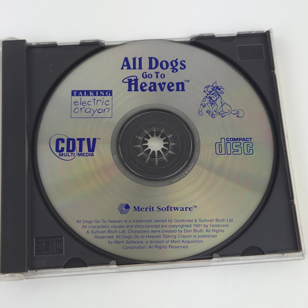 Commodore CDTV Spiel – All Dogs go to Heaven OVP