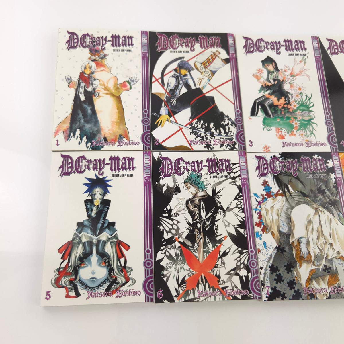D Gray-Man Manga 1-8 Katsura Hoshino gepflegten Zustand