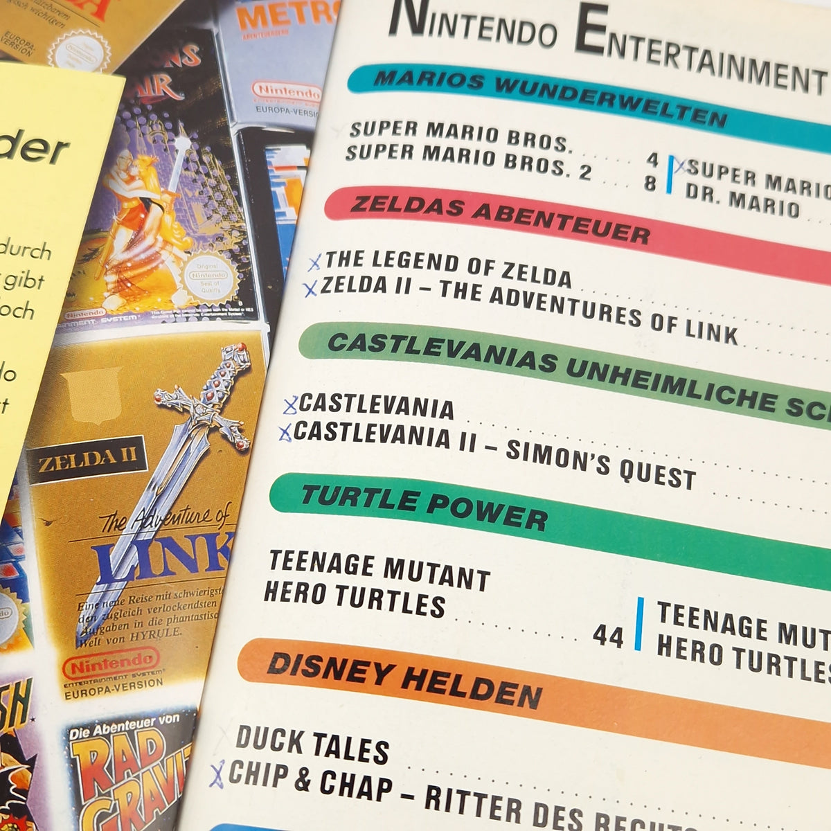 Nintendo Entertainment System Spieleberater NES Lösungsbuch