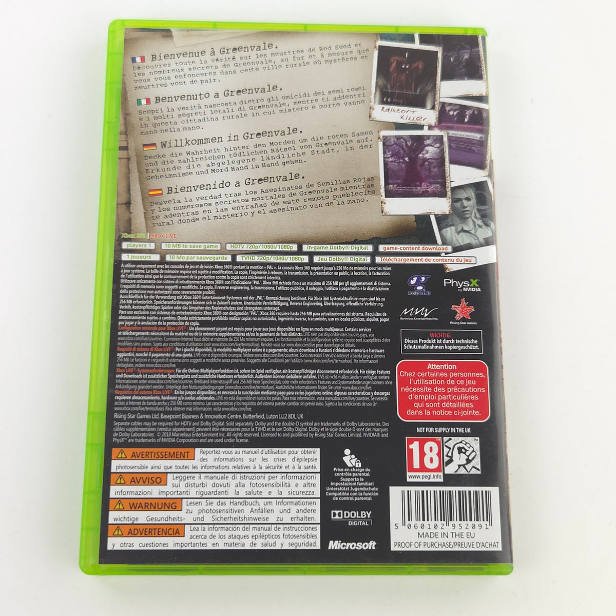 Xbox 360 Spiel Deadly Premonition OVP