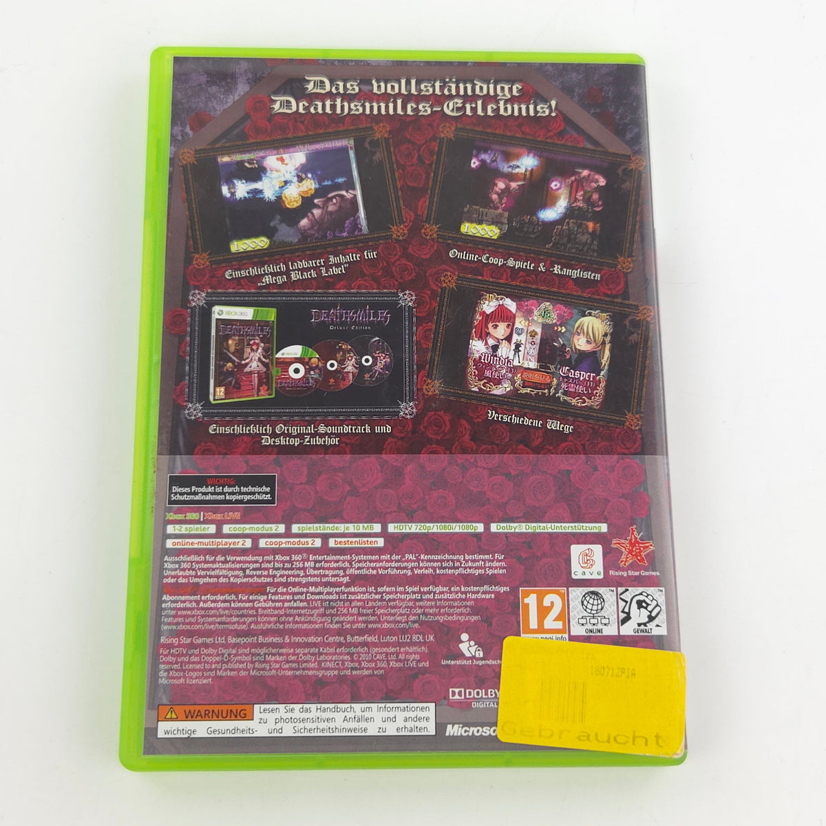 Microsoft Xbox 360 Spiel: Deathsmiles Deluxe Edition - CD Anleitung OVP (DE PAL)