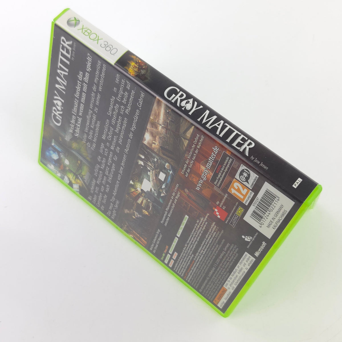 Xbox 360 Spiel Gray Matter Jane Jensen OVP PAL