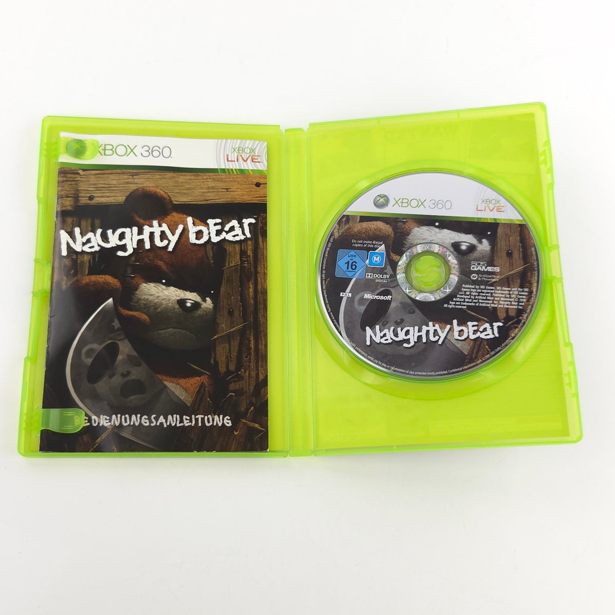 Microsoft Xbox 360 Spiel: Naughty Bear - CD-Rom OVP (PAL DE) 505 Games
