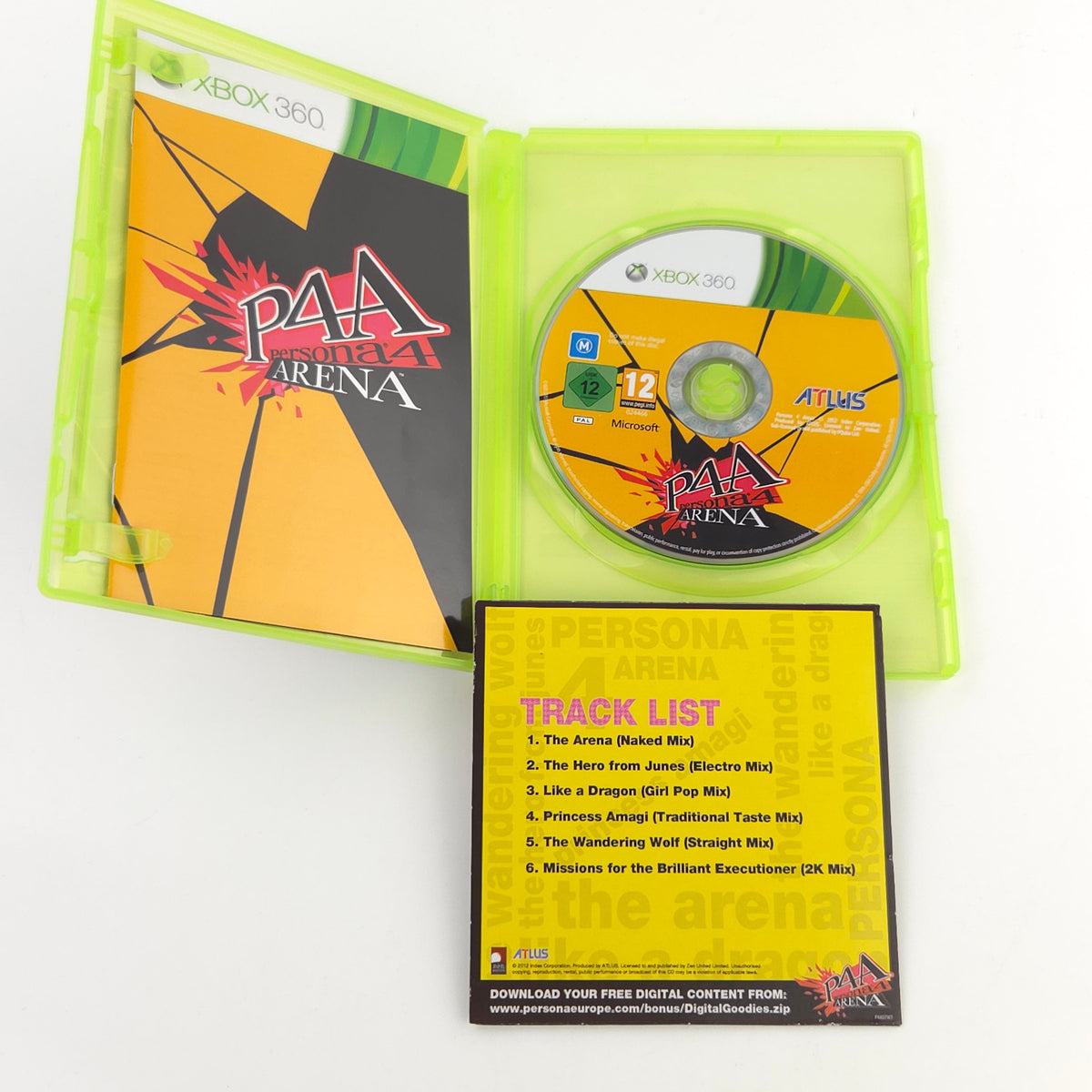 Xbox 360 Spiel Persona 4 Arena Soundtrack OVP DE