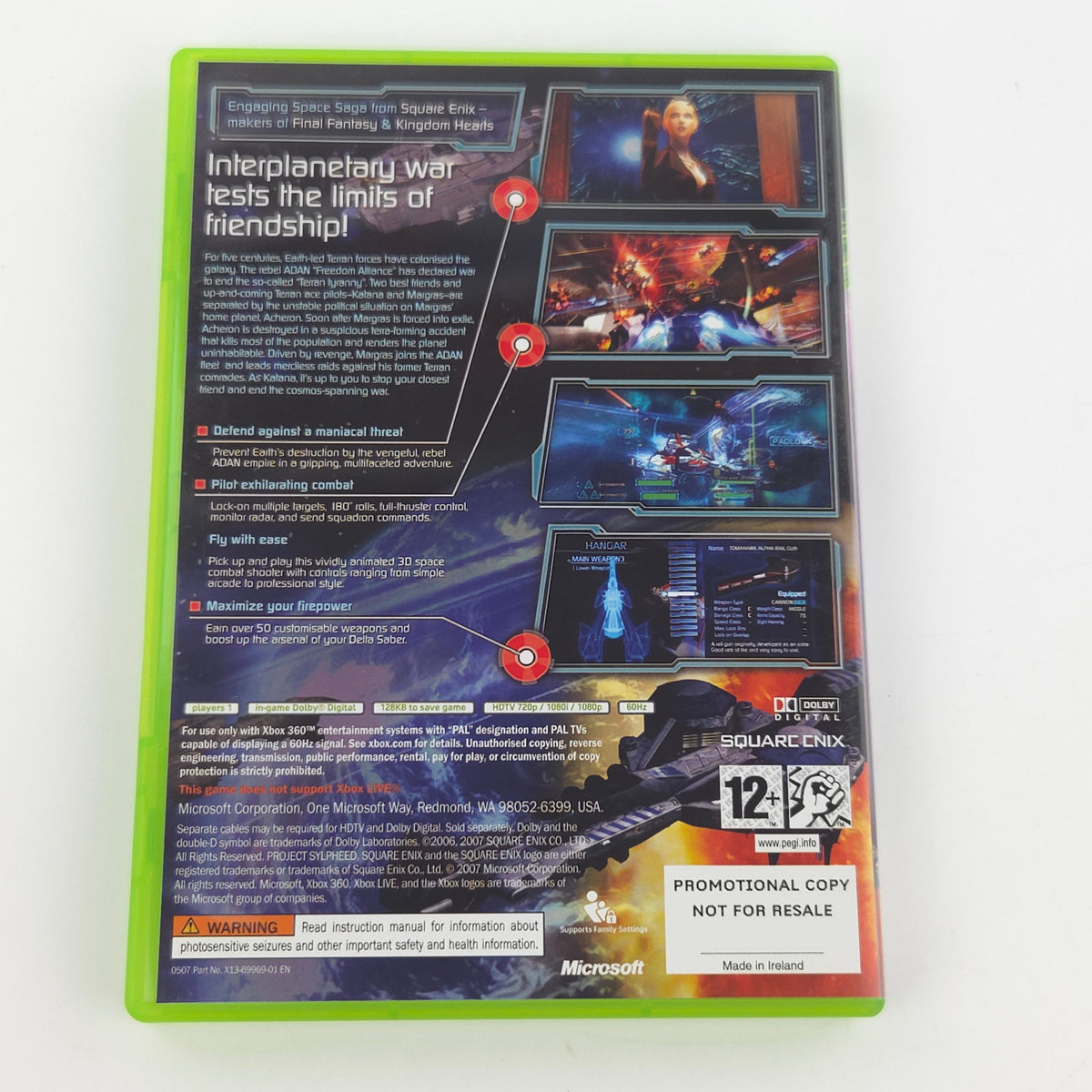 Microsoft Xbox 360 Spiel Project Sylpheed Promo OVP