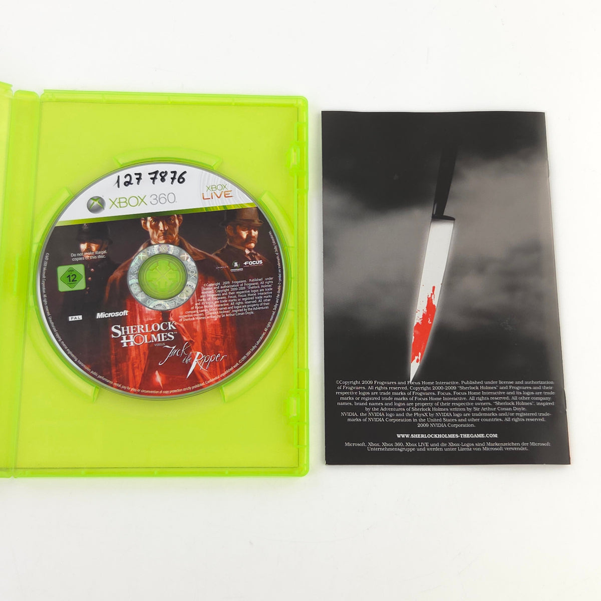 Xbox 360 Spiel Sherlock Holmes jagt Jack the Ripper