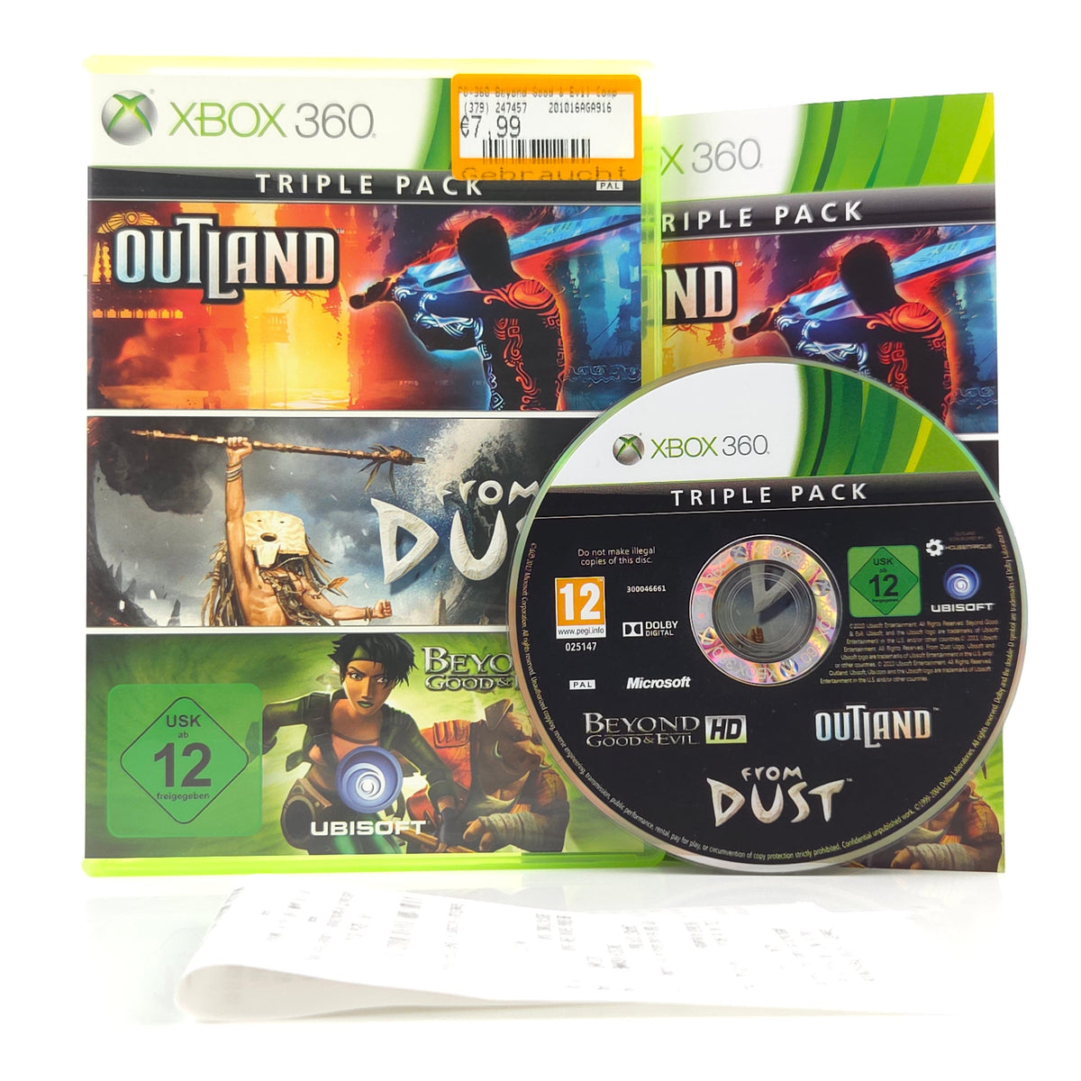 Microsoft Xbox 360 Spiel: Triple Pack - CD Anleitung OVP (DE PAL)