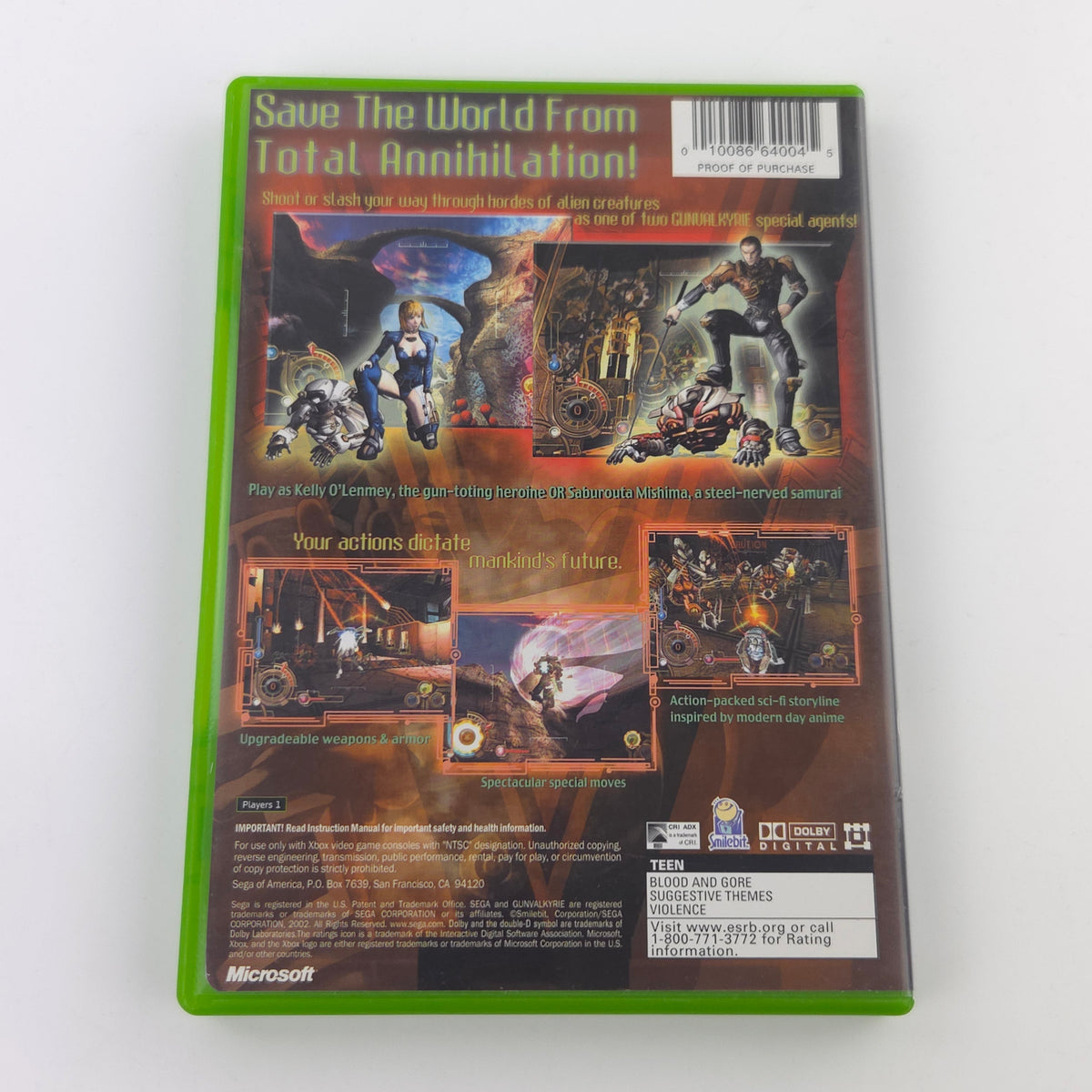 Xbox Classic Spiel – Gun Valkyrie (OVP NTSC)