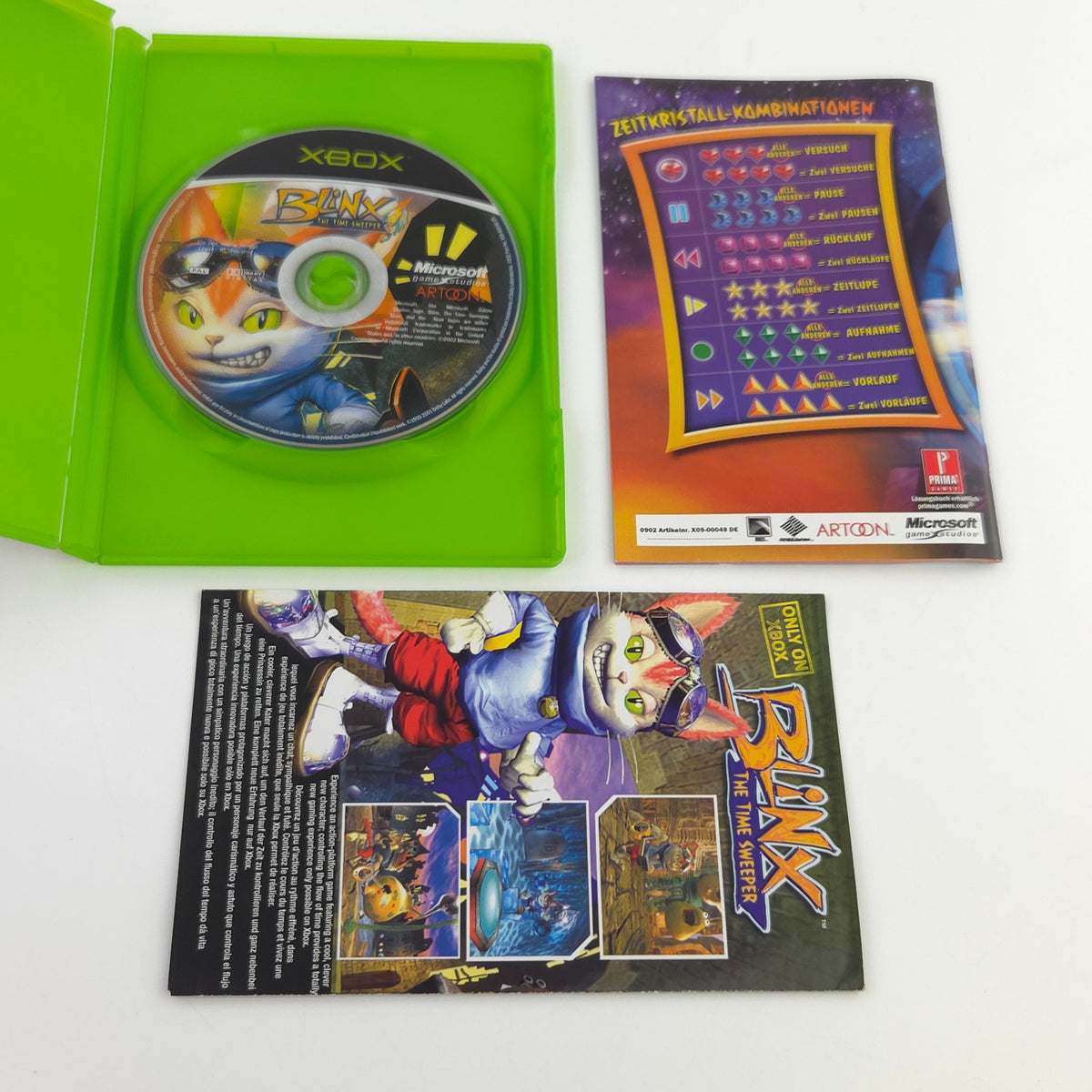Microsoft Xbox Spiel Blinx The Time Sweeper OVP PAL