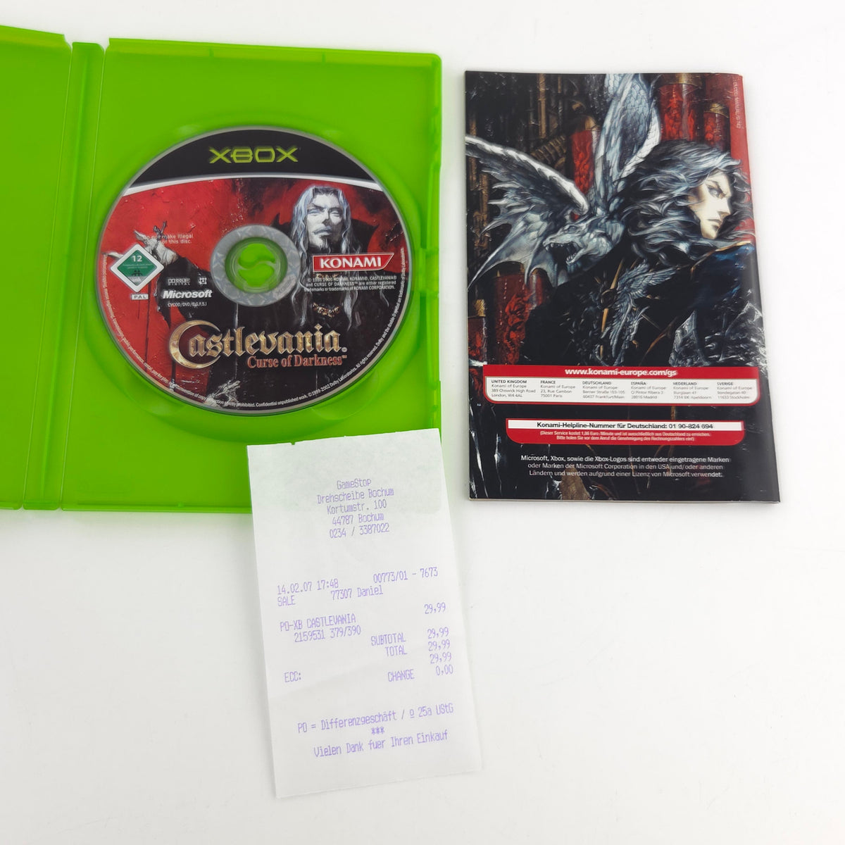 Xbox Spiel Castlevania Curse of Darkness OVP PAL