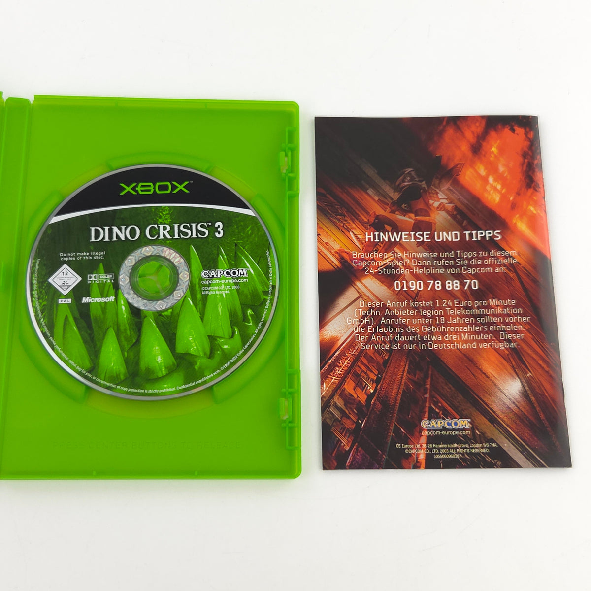 Microsoft Xbox Spiel Dino Crisis 3 OVP PAL