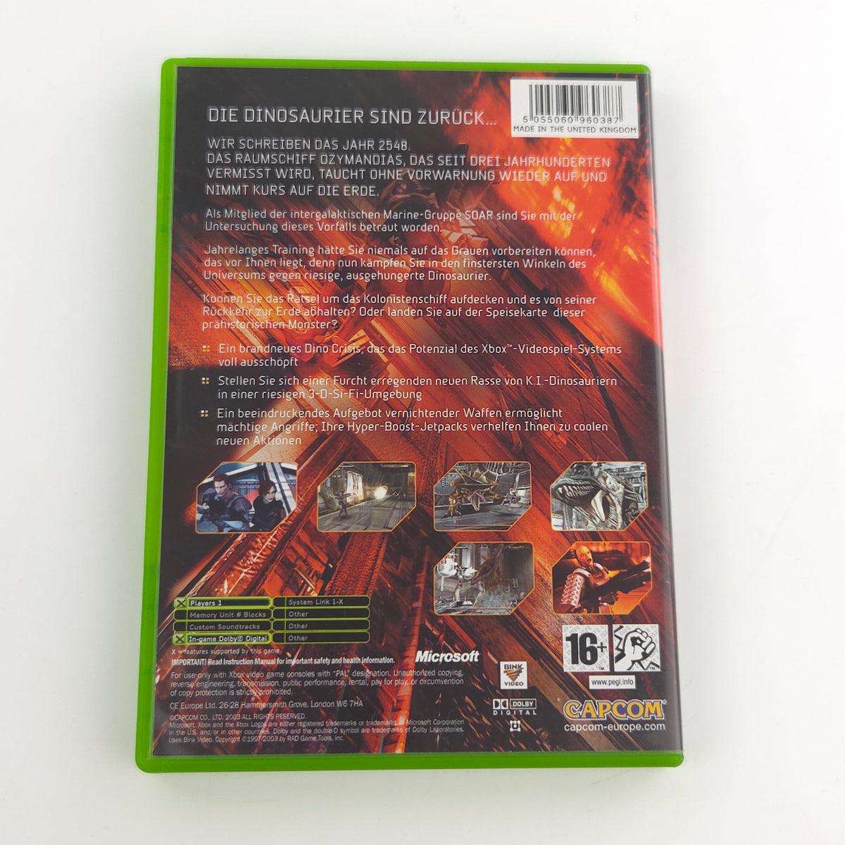 Microsoft Xbox Spiel Dino Crisis 3 OVP PAL