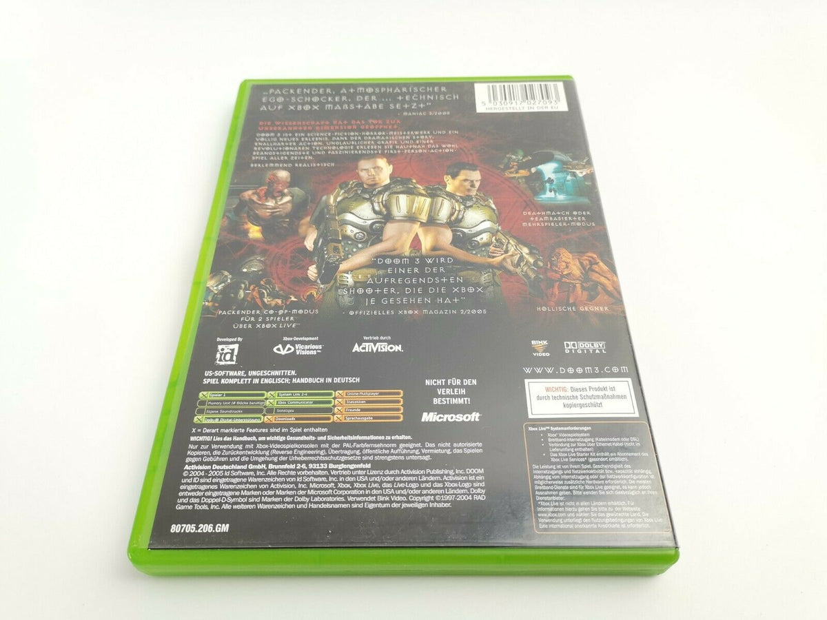 Xbox Classic Spiel – Doom 3 OVP PAL