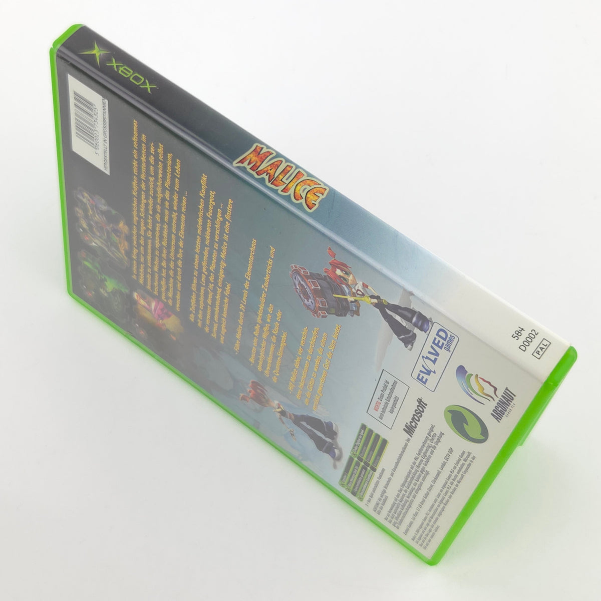 Microsoft Xbox Classic Spiel: Malice - CD-Rom Anleitung OVP (DE PAL)