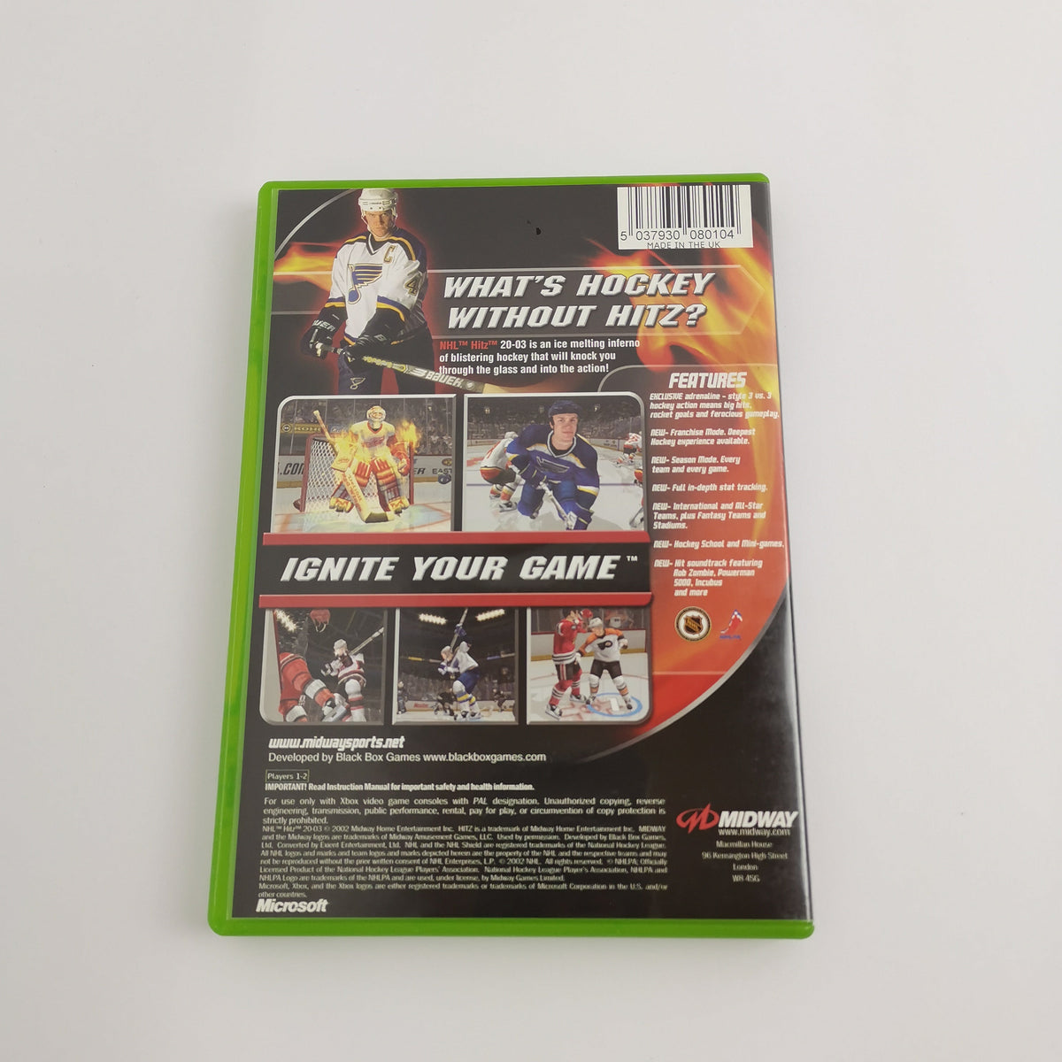 Microsoft Xbox Classic Spiel – NHL Hitz 2003 (PAL OVP)