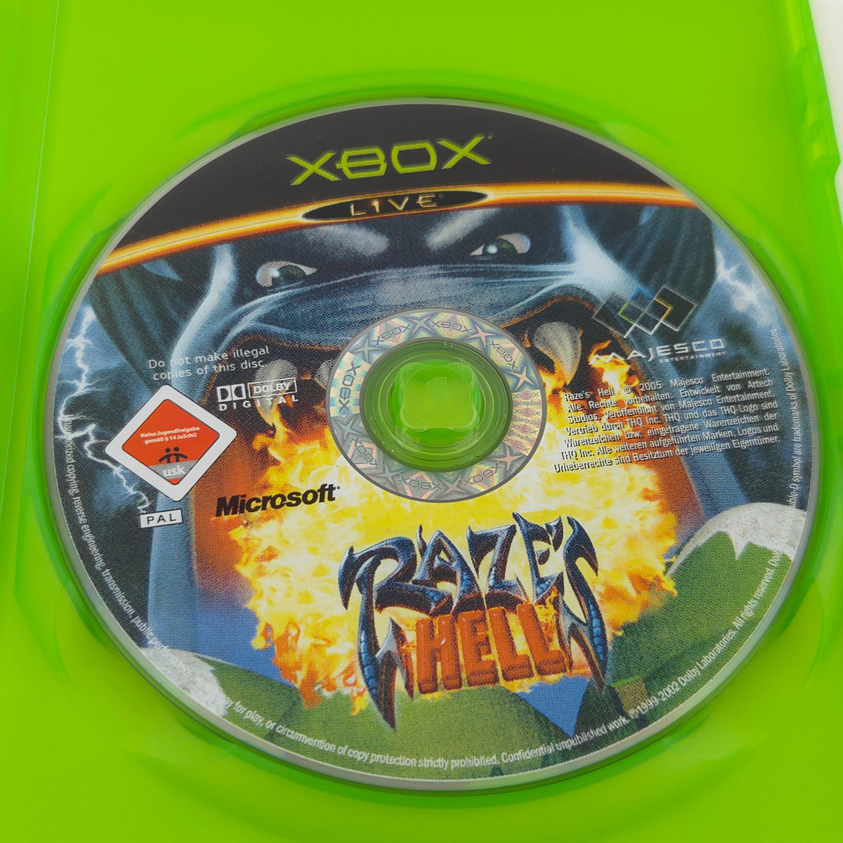 Xbox Spiel Razes Hell USK18 OVP PAL