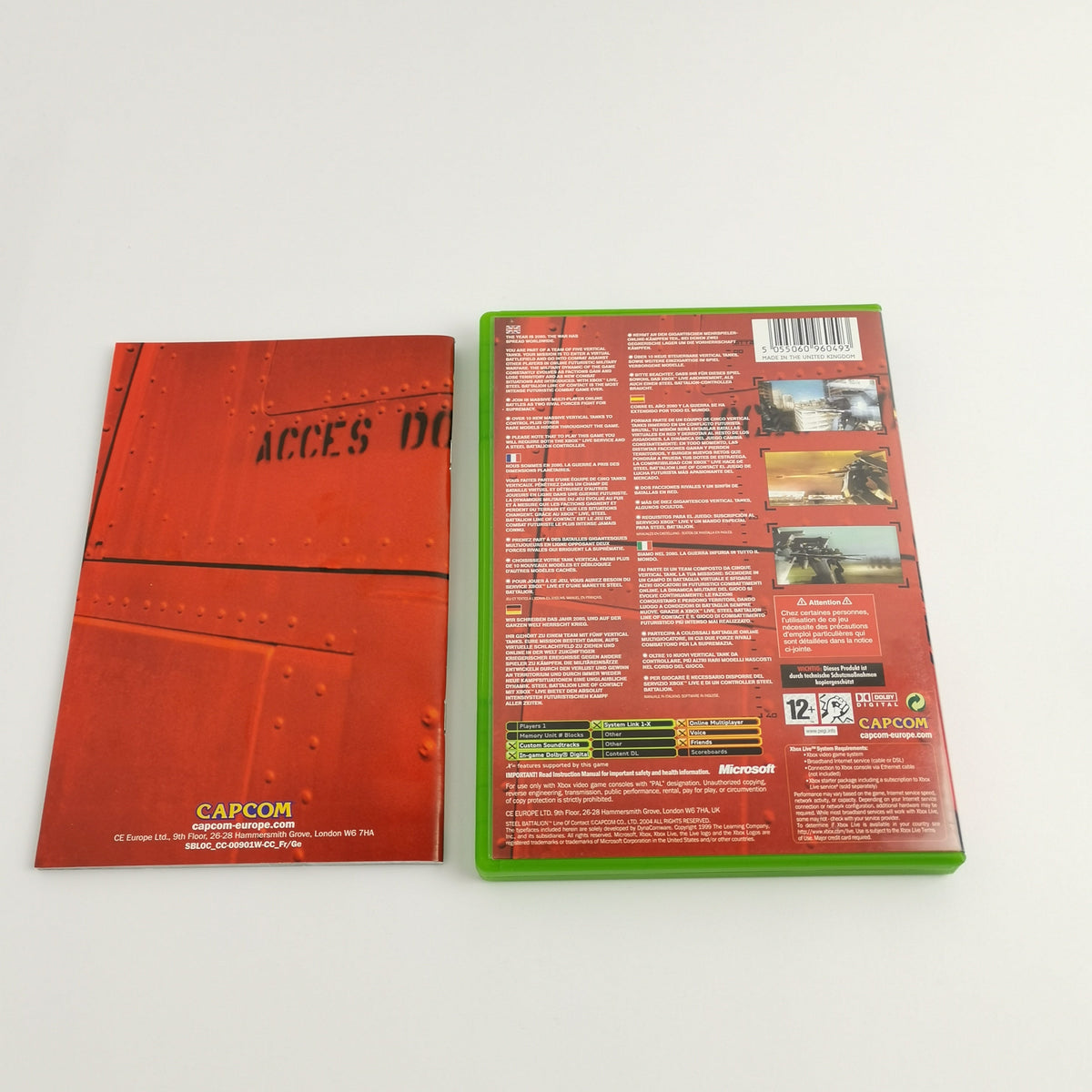 Xbox Classic Spiel – Steel Battalion Line of Contact OVP