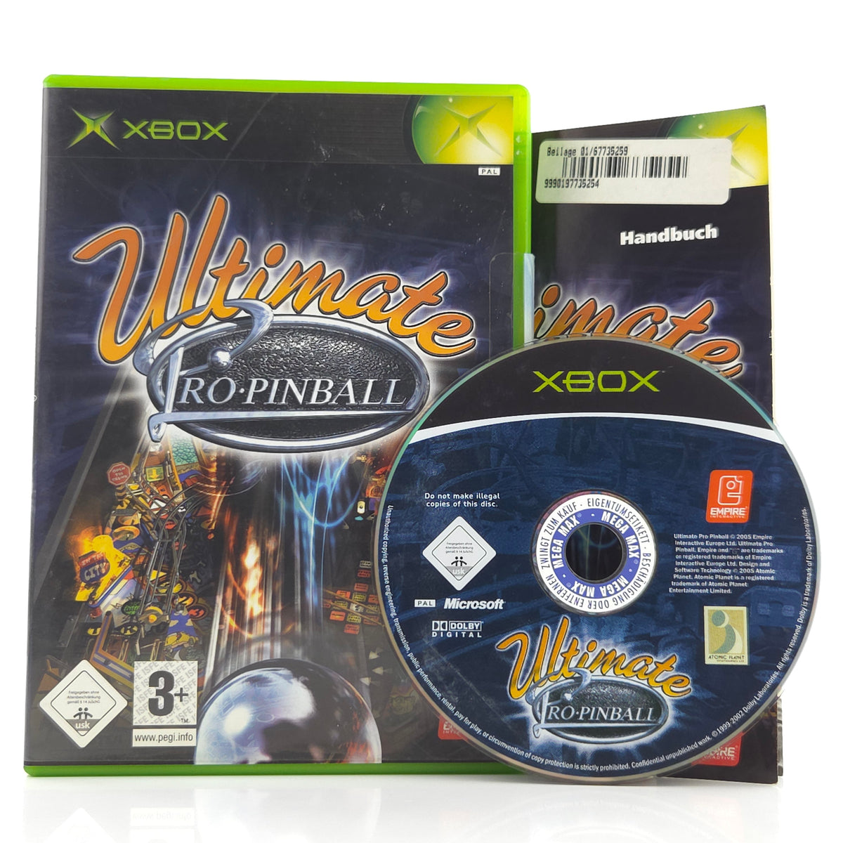Xbox Spiel Ultimate Pro Pinball OVP PAL