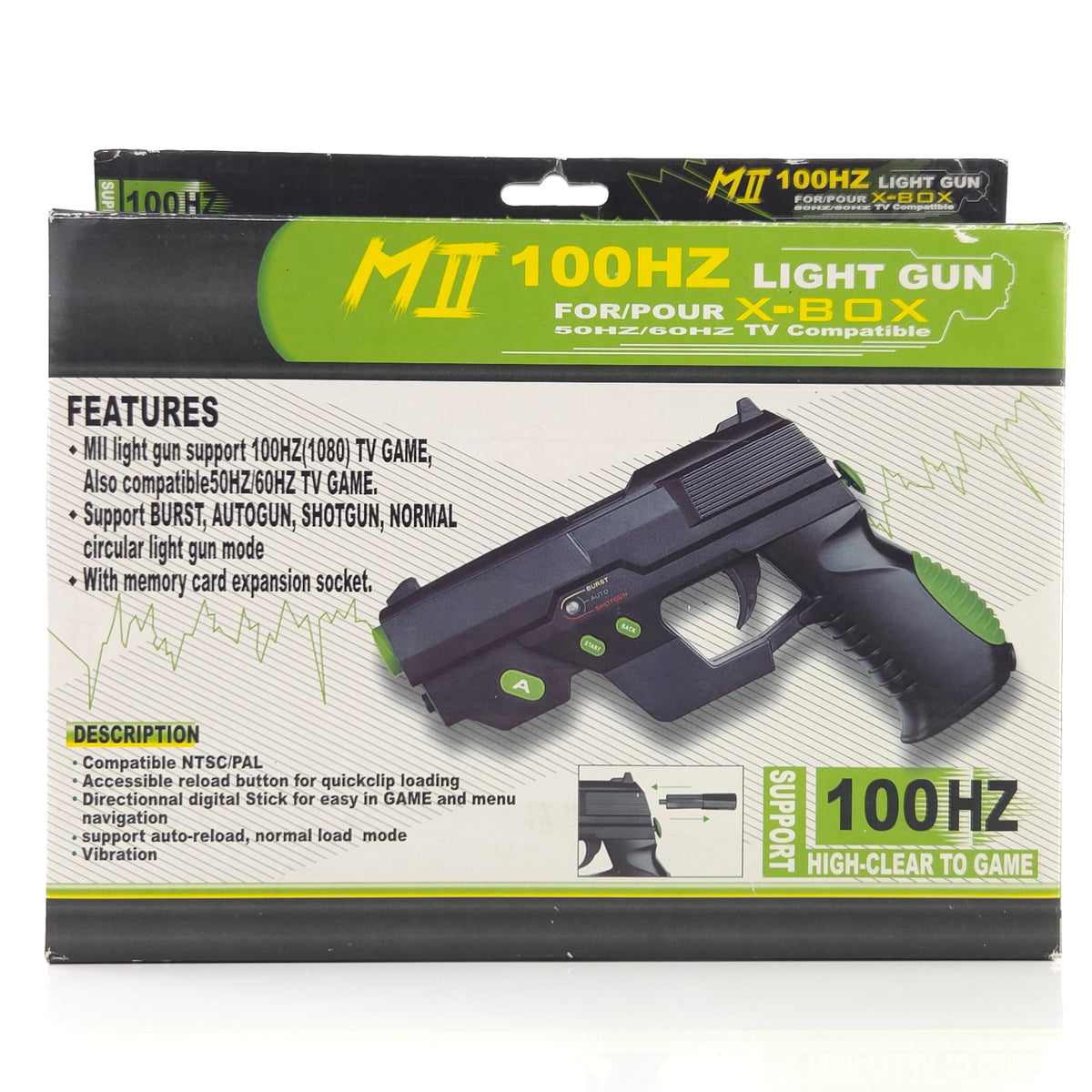 Xbox Zubehör MII Light Gun 100Hz Controller OVP
