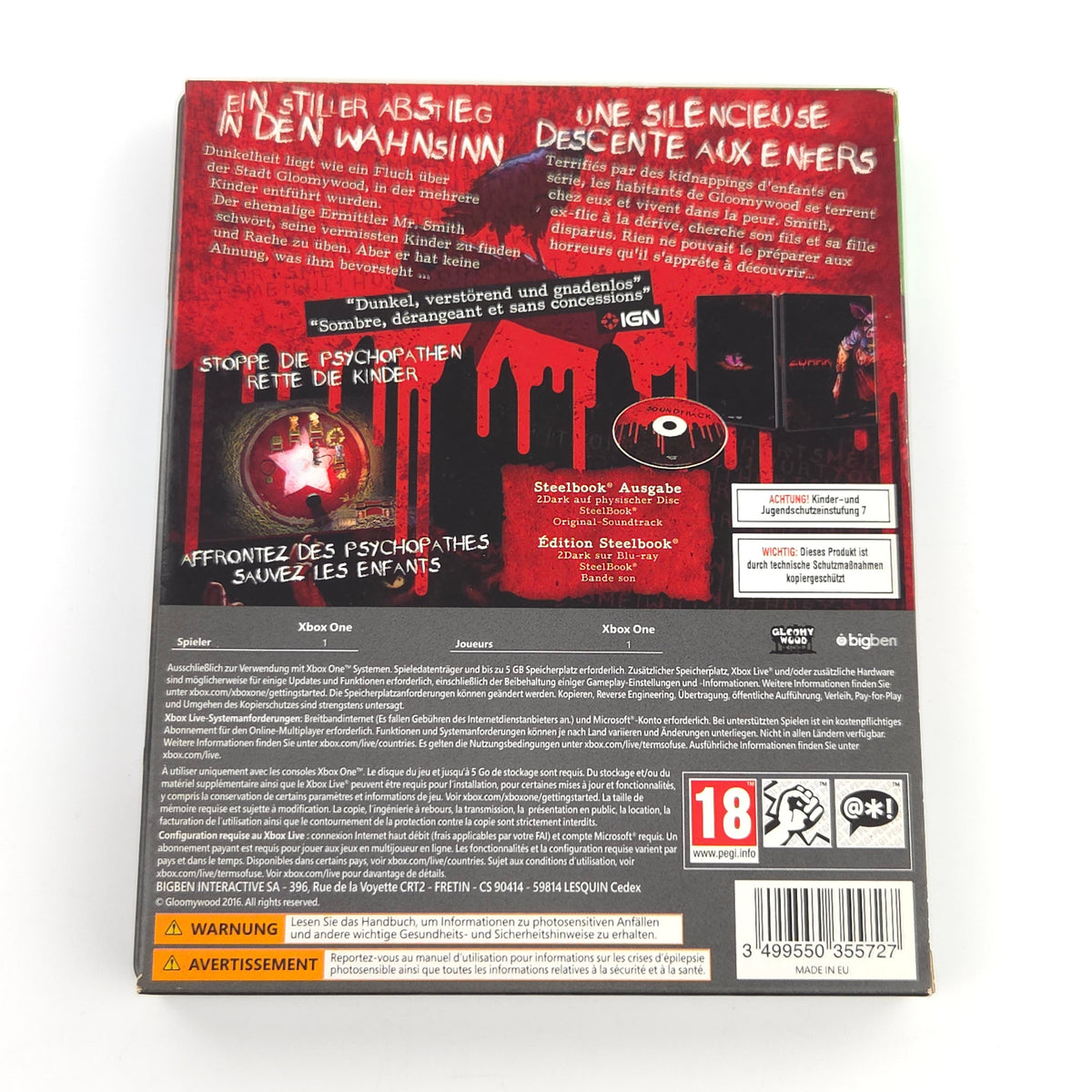 Xbox One Spiel 2Dark Steelbook Edition Neu