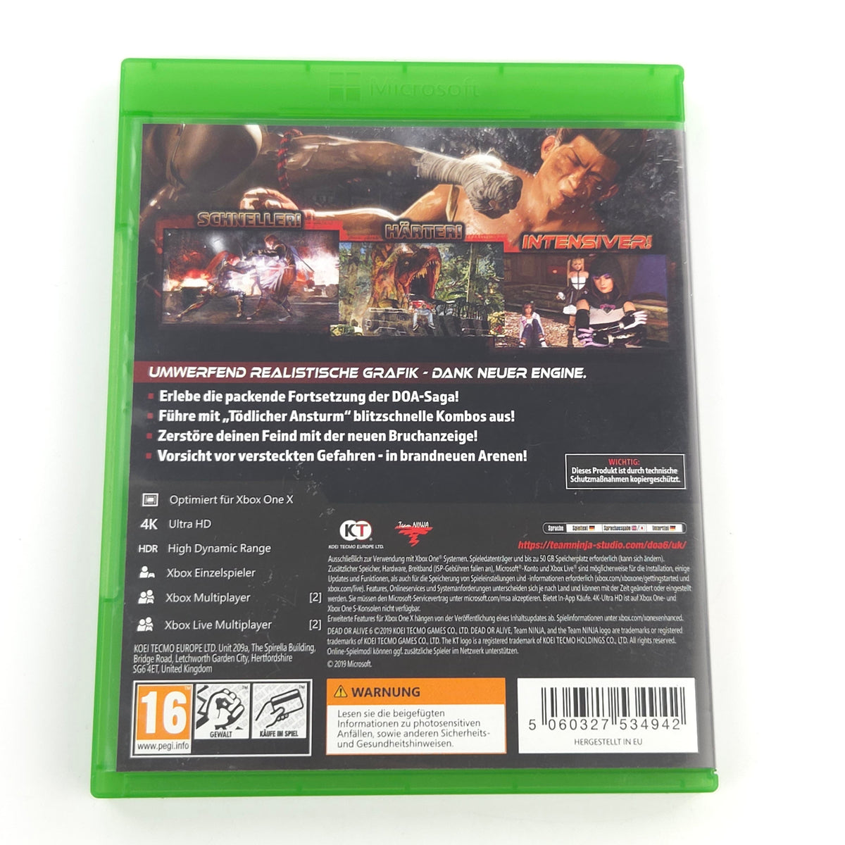 Microsoft Xbox ONE / Series X Spiel: Dead or Alive 6 (PAL DE)