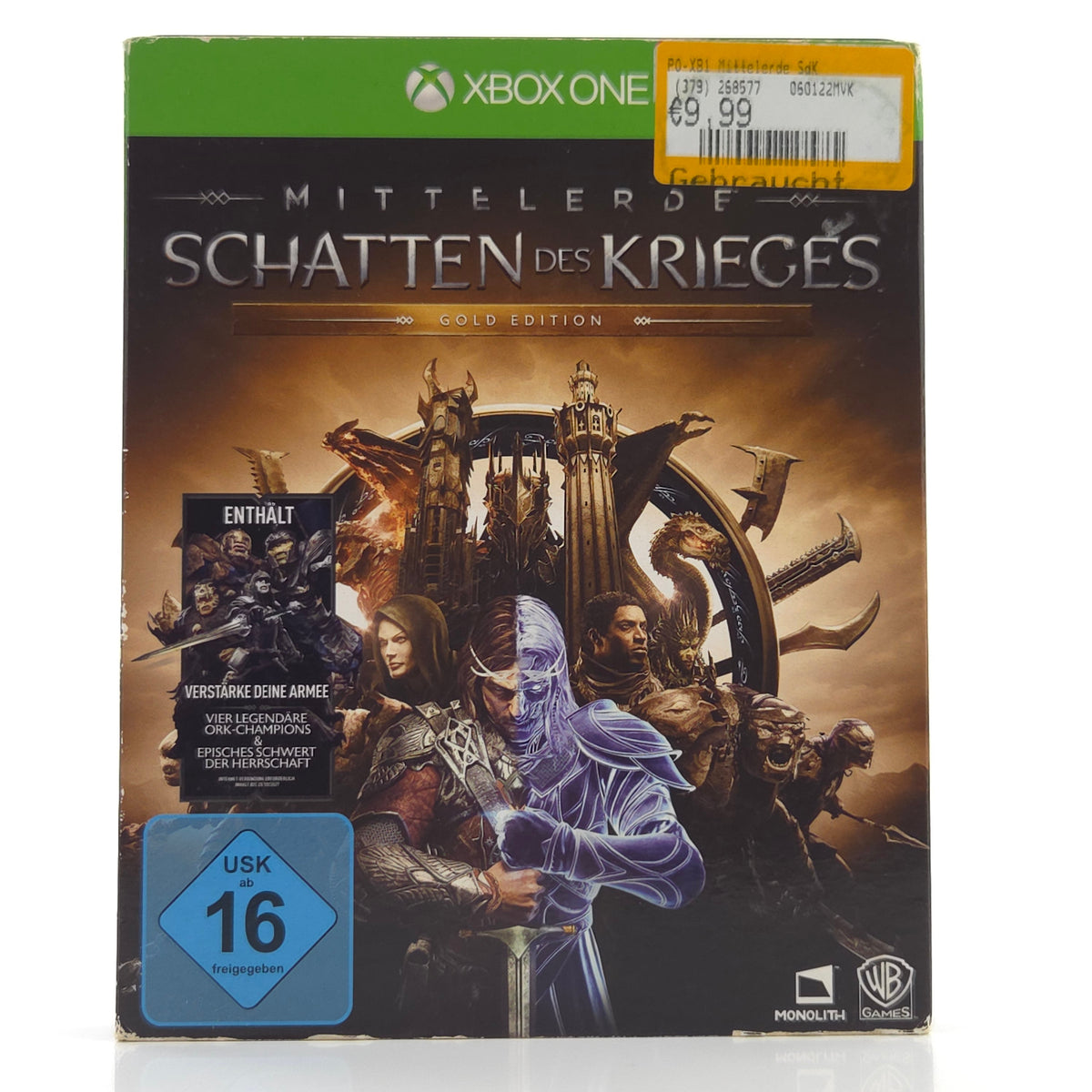 Microsoft Xbox ONE / Series X Spiel: Mittelerde Schatten des Krieges (PAL DE)
