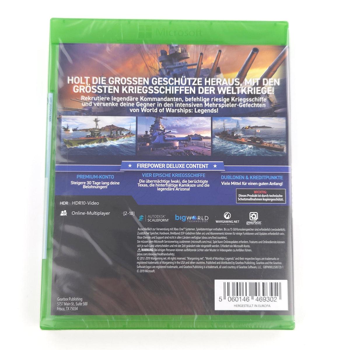 Xbox One Spiel World of Warships Legends Neu PAL