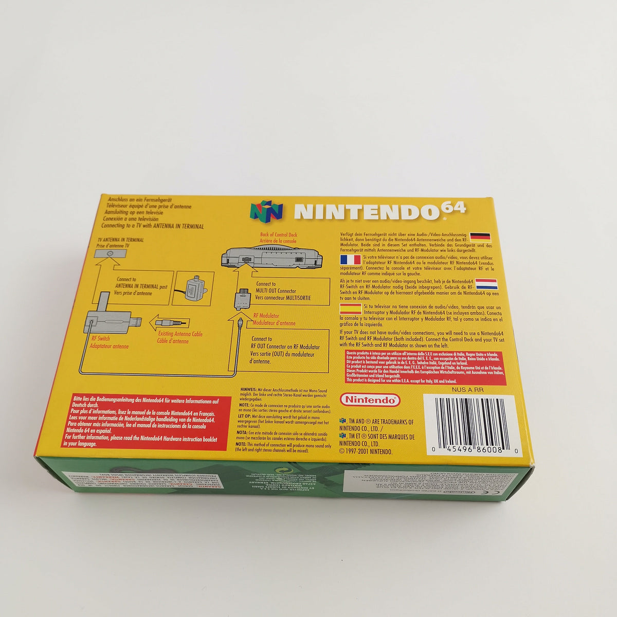 Nintendo 64 Zubehör – Original RF-Switch Kabel new old stock