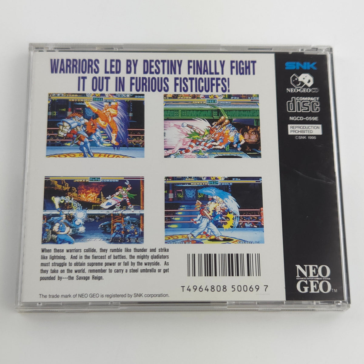 Neo-Geo CD Spiel – Savage Reign Jewel Case USA OVP
