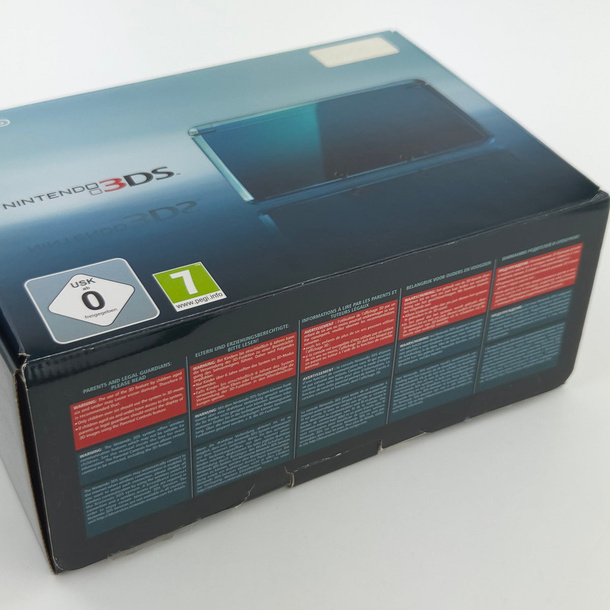 Nintendo 3DS Konsole Aqua Blue Handheld OVP PAL Neuwertig