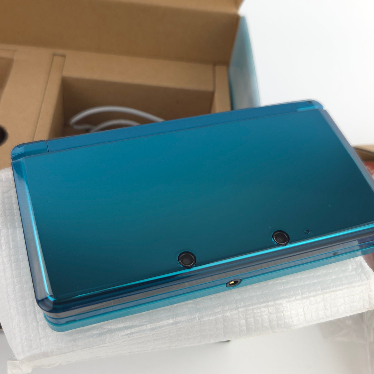 Nintendo 3DS Konsole Aqua Blue Handheld OVP PAL Neuwertig