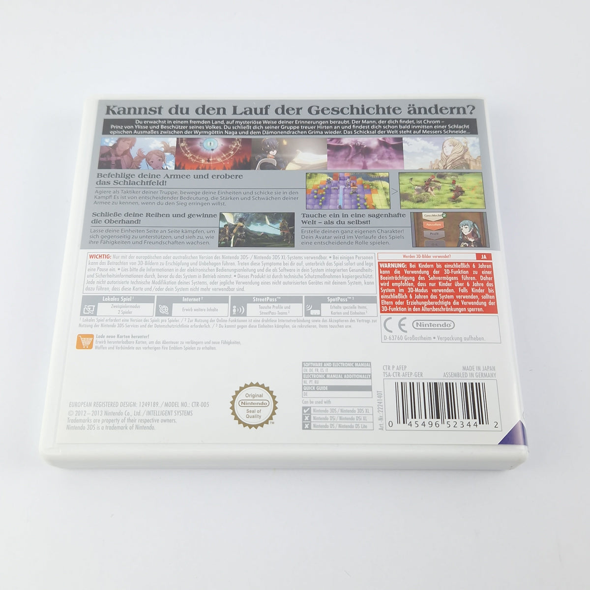 Nintendo 3DS Spiel: Fire Emblem Awakening + JAPAN Guide - OVP Anleitung