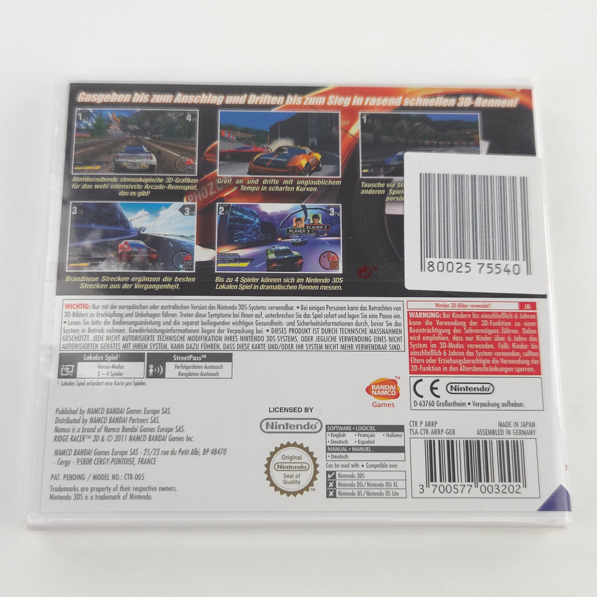 Nintendo 3DS Spiel Ridge Racer 3D (NEU OVP PAL SEALED)
