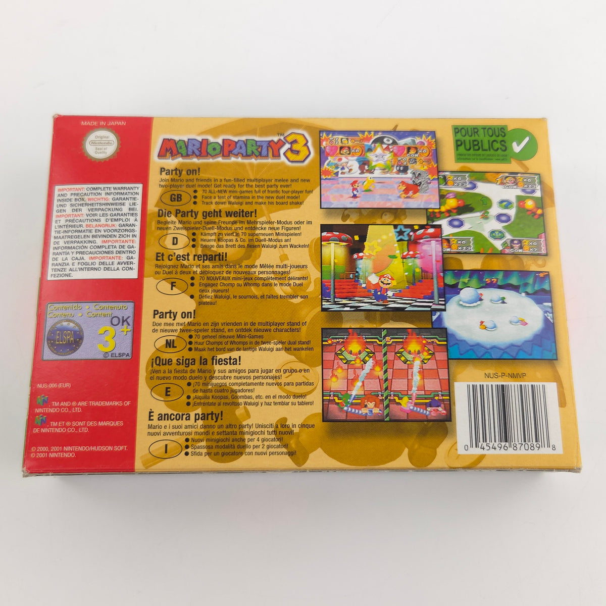 Nintendo 64 Mario Party 1 2 3 Original OVPs Anleitung
