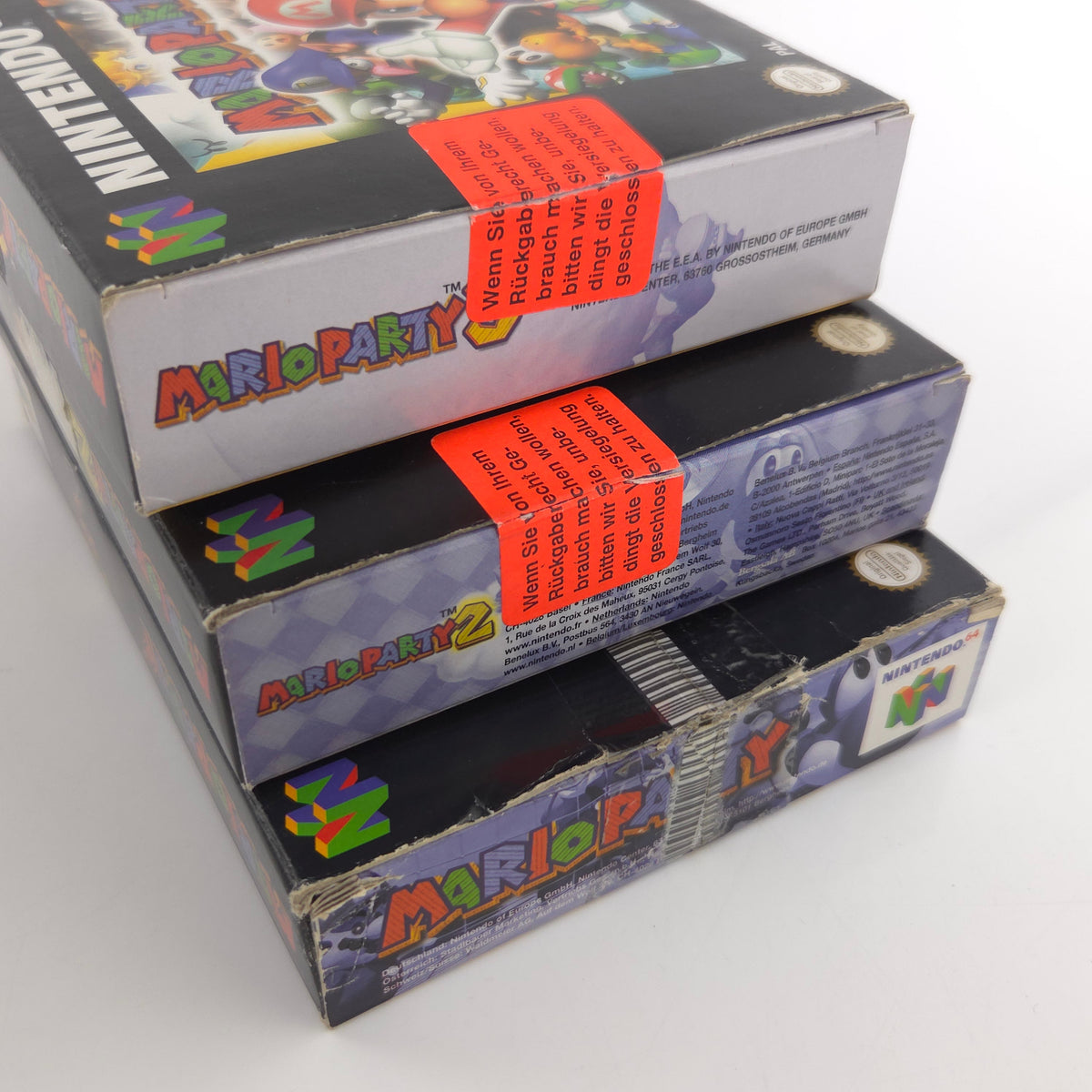Nintendo 64 Mario Party 1 2 3 Original OVPs Anleitung