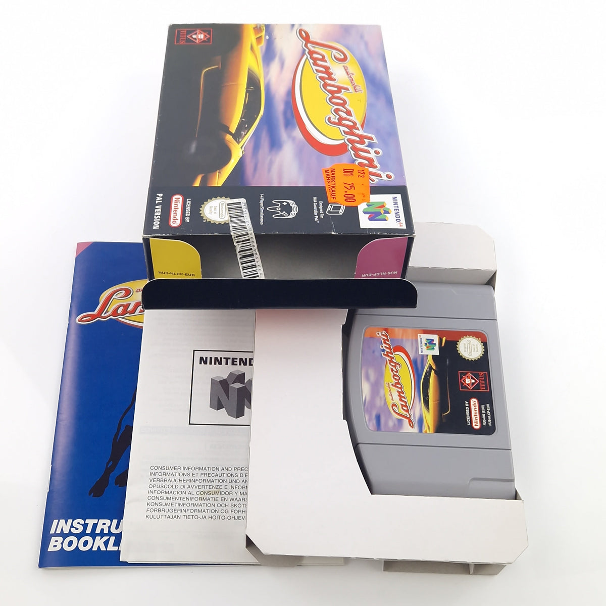 Nintendo 64 Spiel – Automobili Lamborghi (PAL OVP CIB)