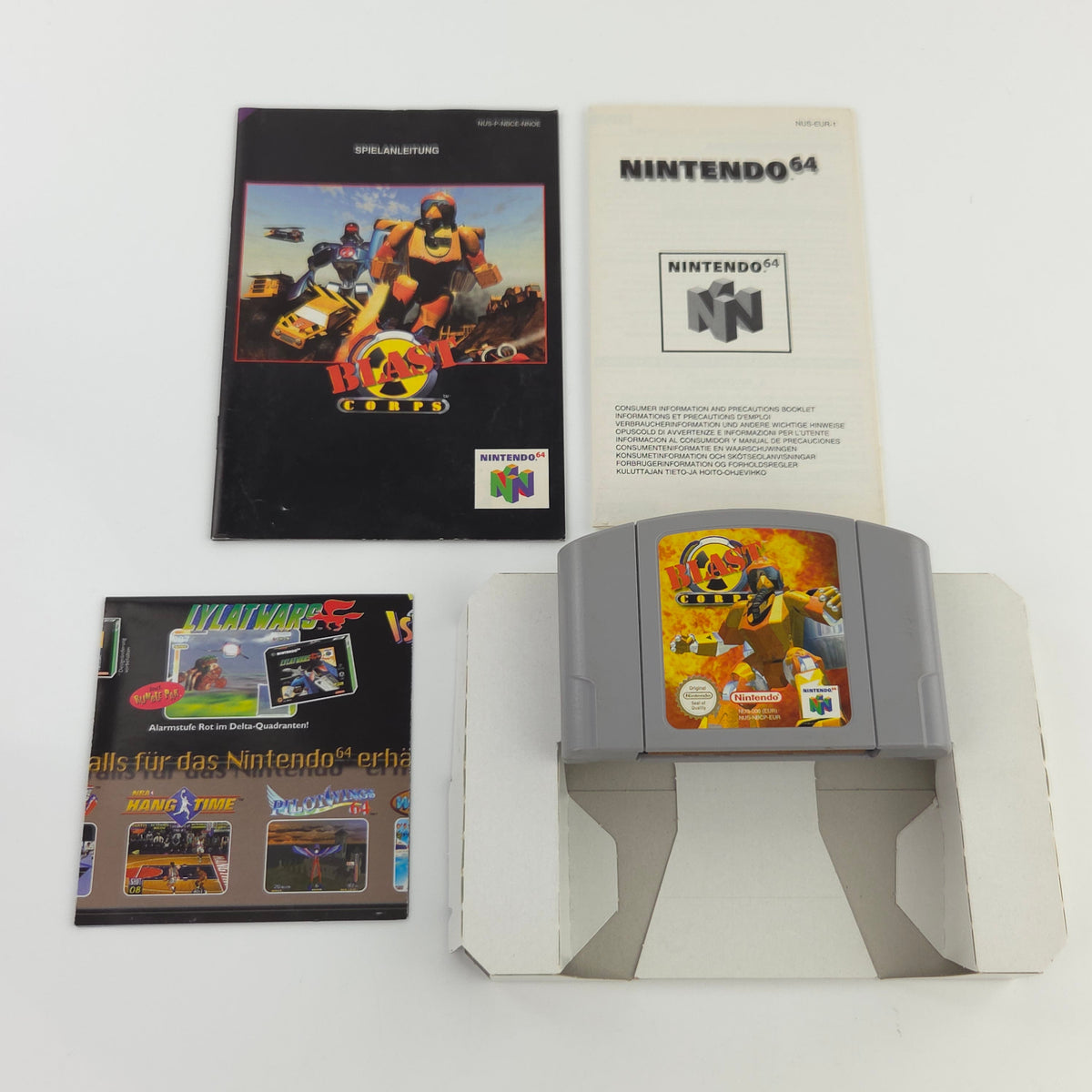 Nintendo 64 Spiel Blast Corps N64 Modul OVP PAL DE