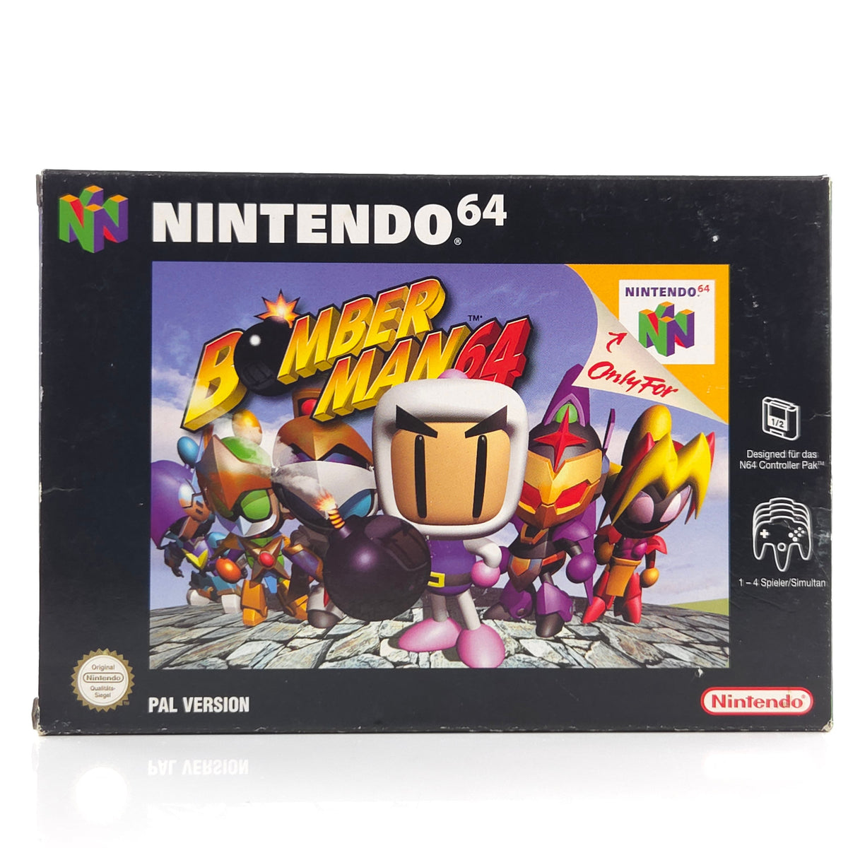 Nintendo 64 Spiel Bomberman 64 N64 OVP PAL EUR Zustand